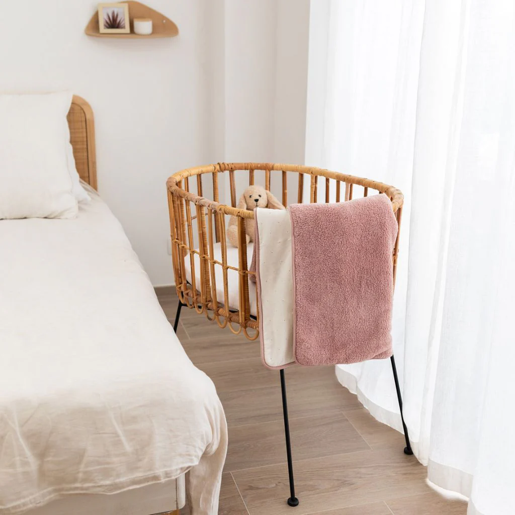 Bemini Deken voor wieg of park Jersey Vintage Pink B 75 x L 100 cm - Image 4