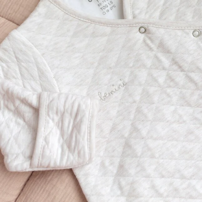 Bemini Slaapzak middenseizoen Magic Bag Pady Quilted Jersey 70 cm ecru - Image 6