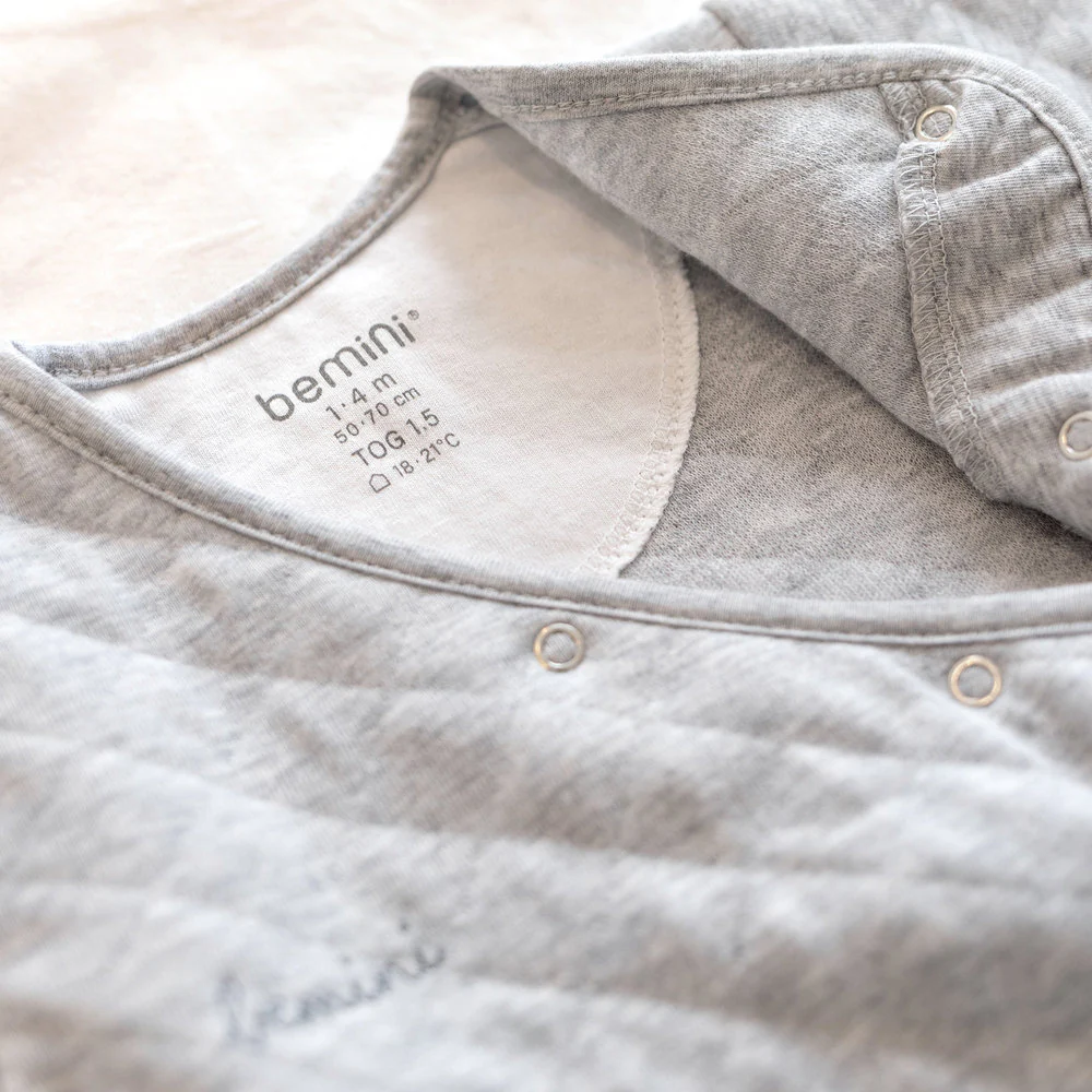 Bemini Slaapzak middenseizoen Magic Bag Pady Quilted Jersey 70 cm grijs - Image 6