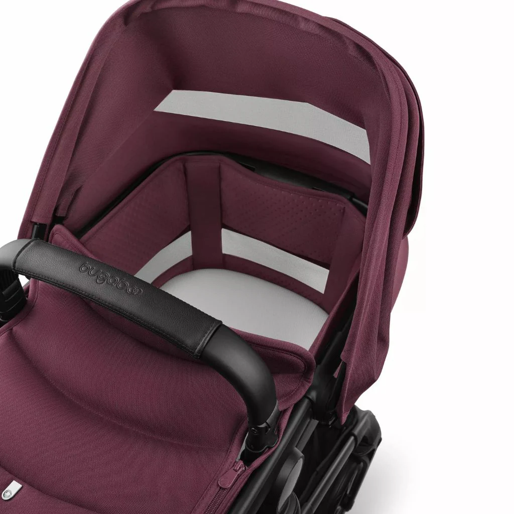 Bugaboo Kinderwagen Fox 5 Renew met draagmand Black / Dark Cherry - Image 3