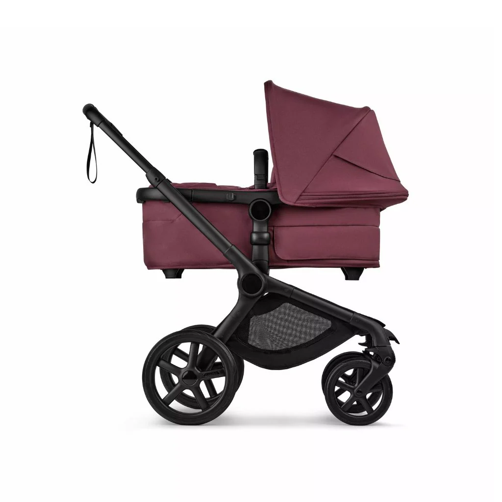 Bugaboo Kinderwagen Fox 5 Renew met draagmand Black / Dark Cherry - Image 4