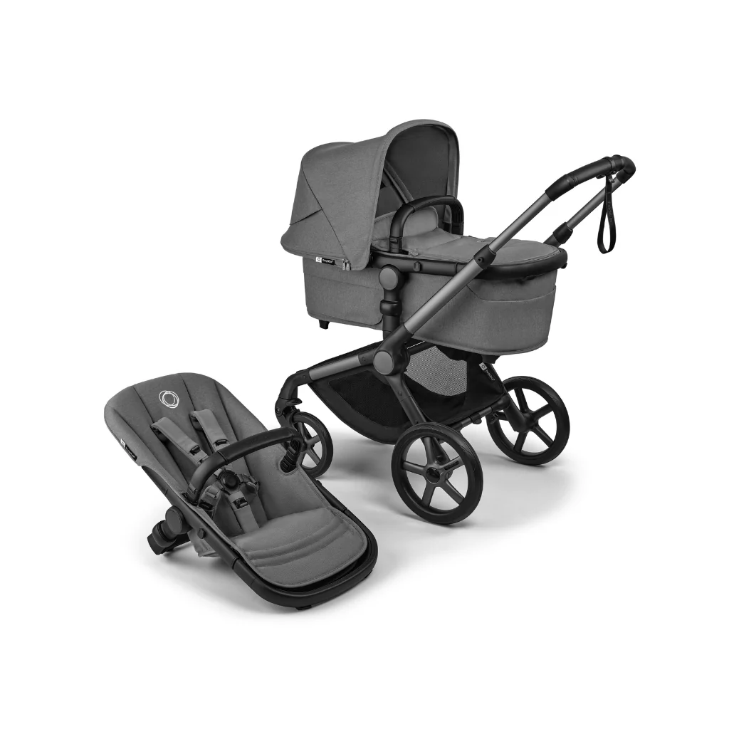 Bugaboo Kinderwagen Fox 5 Renew met draagmand Graphite / Moon Grey - Image 3