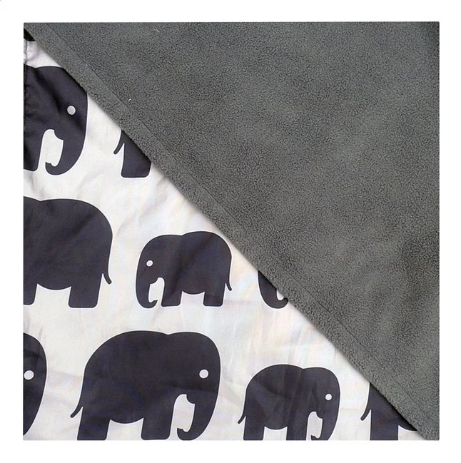 Bundle Bean Multifunctioneel voetenzeil grey elephants - Image 10