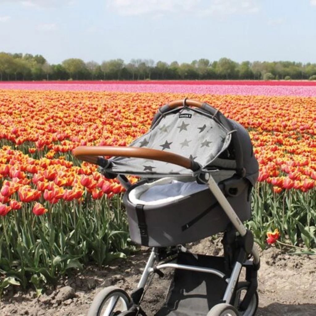 Dooky Beschermdoek Design grey stars - Image 3