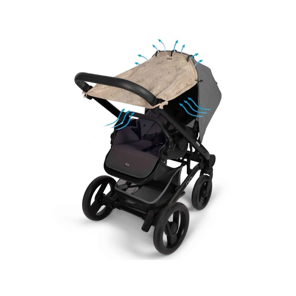 Dooky Beschermdoek Romantic Leaves beige - Image 3