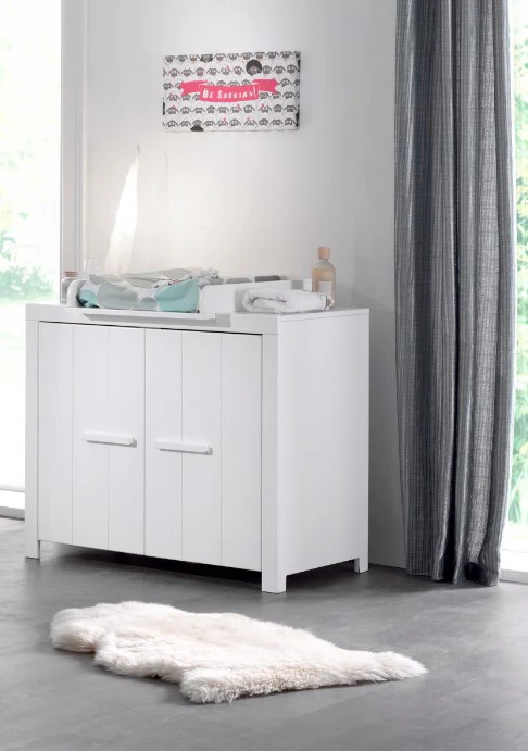 Jaxx 2-delige babykamer (bed + commode) Erik wit - Image 13