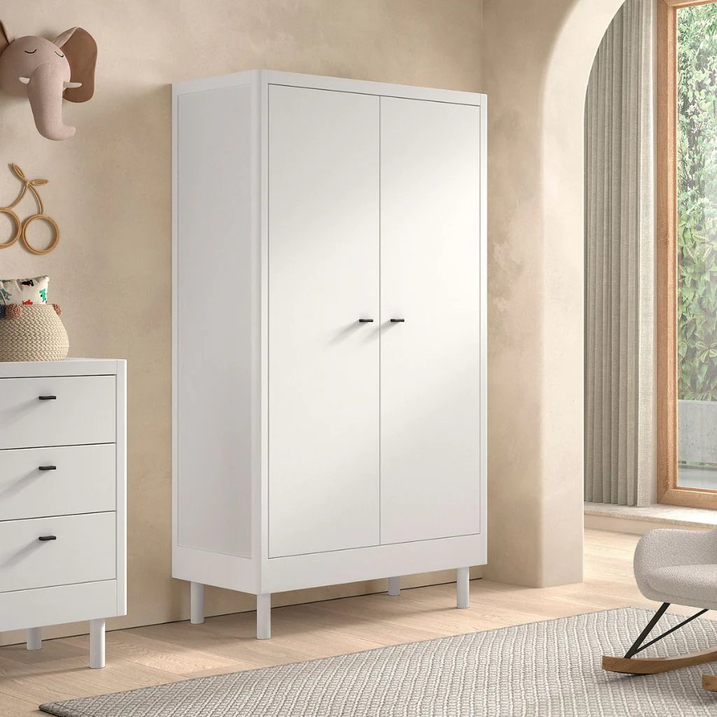 Jaxx 3-delige babykamer (bed + verzorgingstafel + kast met 2 deuren) FORREST Beuk - Image 12