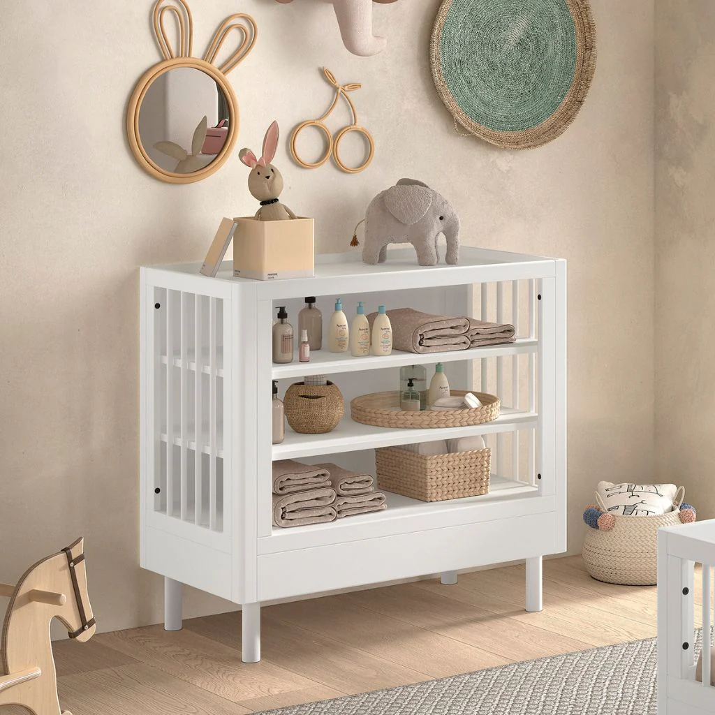 Jaxx 3-delige babykamer (bed + verzorgingstafel + kast met 2 deuren) FORREST Beuk - Image 13