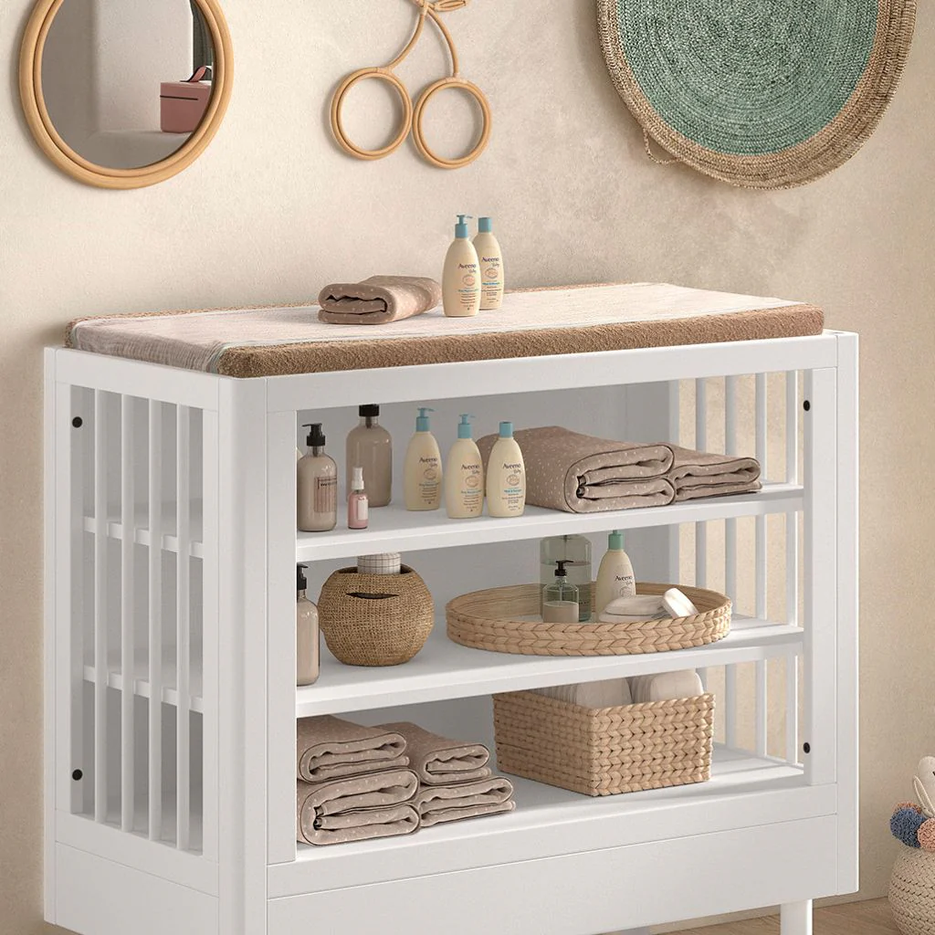 Jaxx 3-delige babykamer (bed + verzorgingstafel + kast met 2 deuren) FORREST Beuk - Image 14