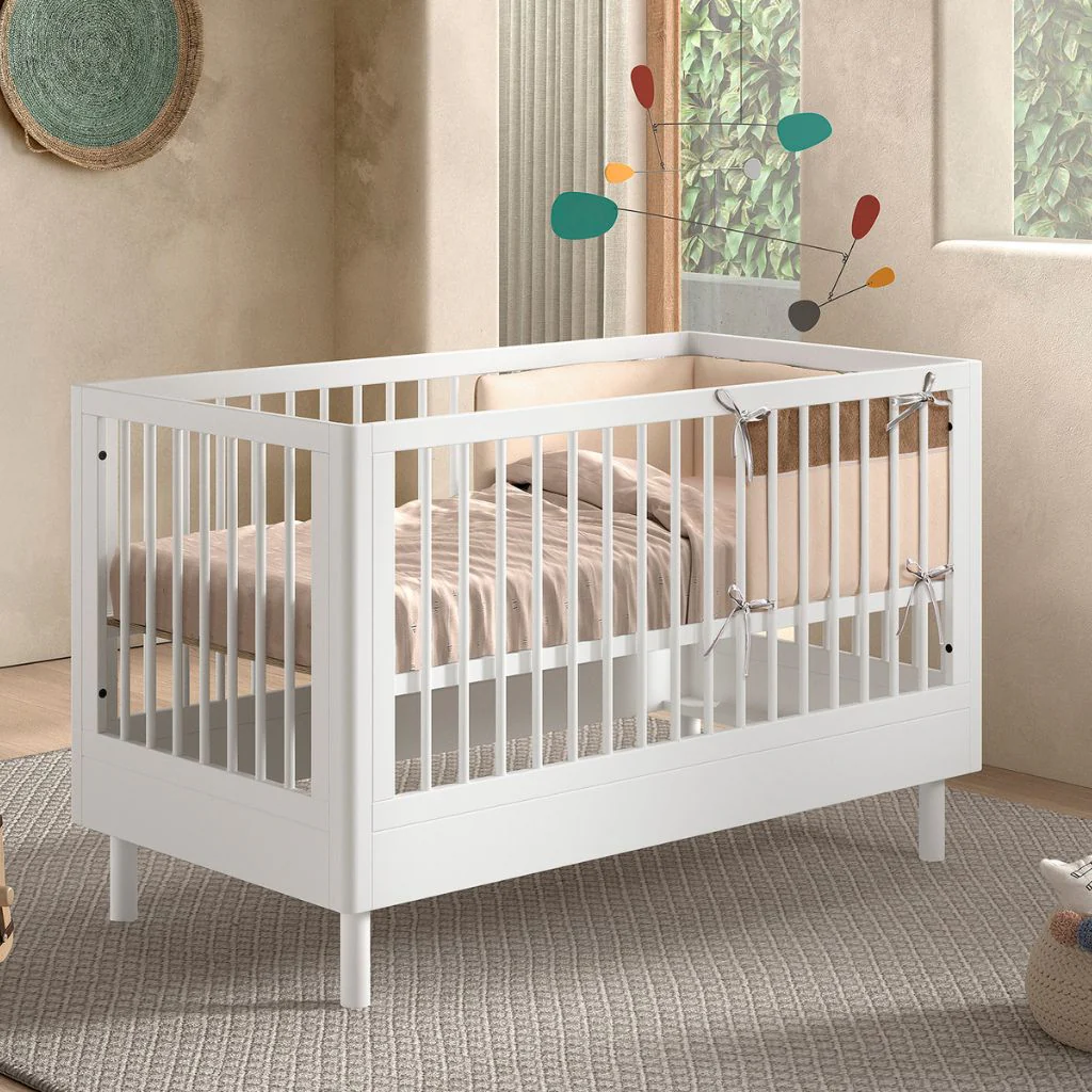 Jaxx 3-delige babykamer (bed + verzorgingstafel + kast met 2 deuren) FORREST Beuk - Image 9