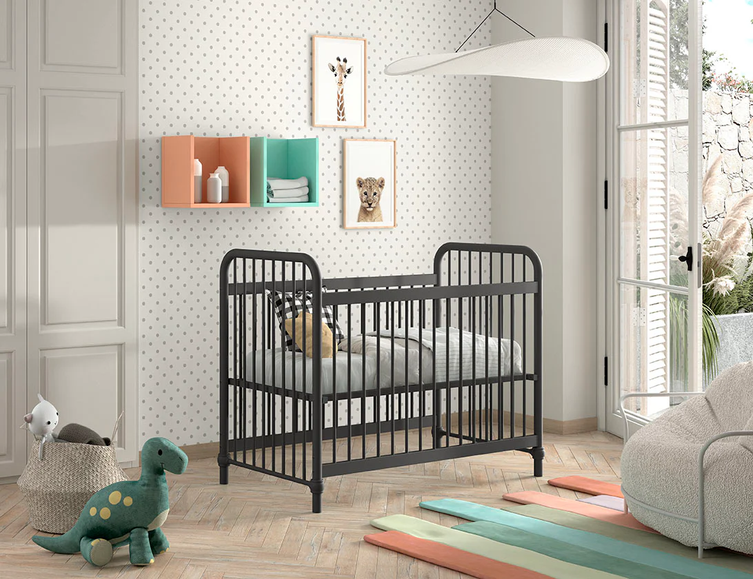 Jaxx Babybed L 120 x B 60 cm Bronxx Black - Image 4