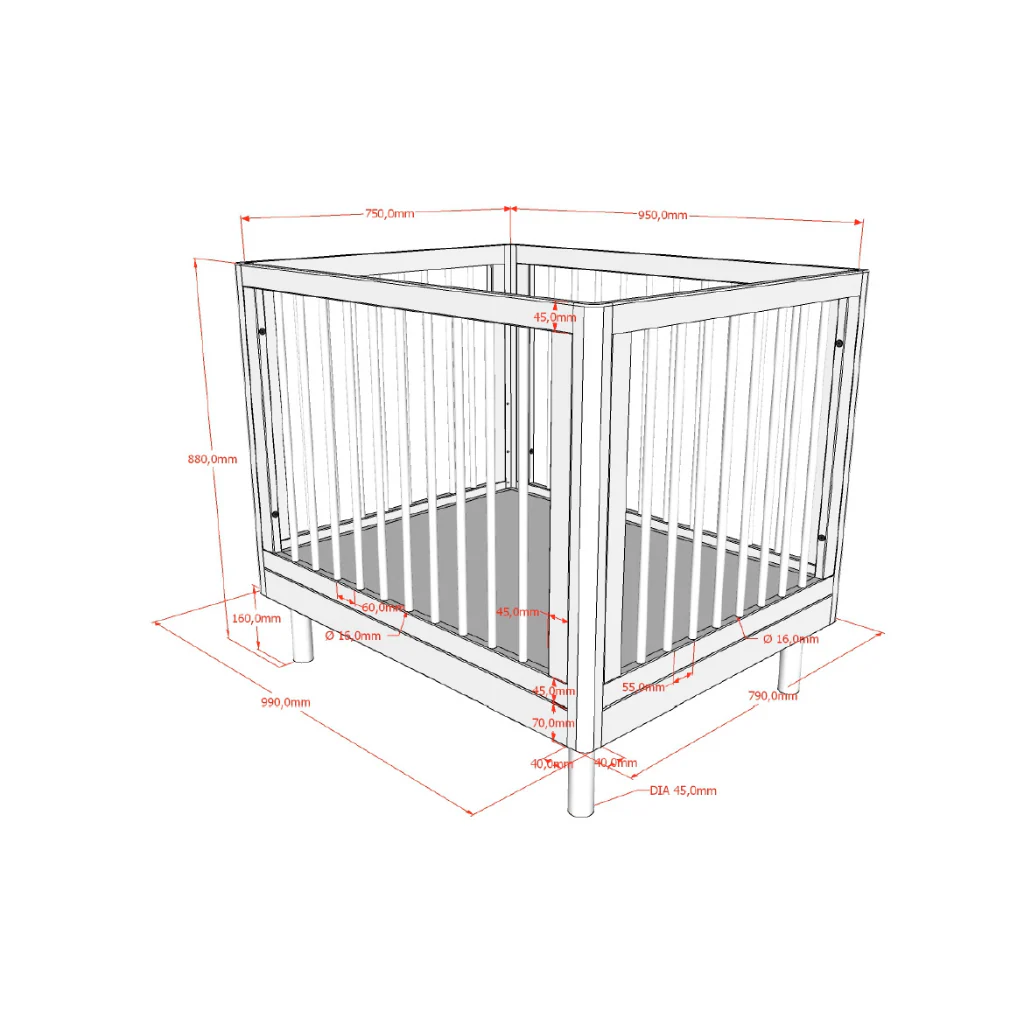 Jaxx Park Forrest Eik L 95 x B 75 cm - Image 3