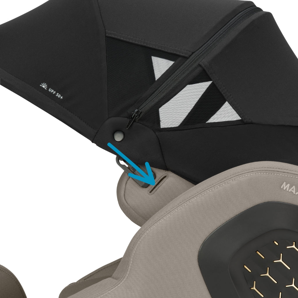 Maxi-Cosi Zonnekap Pearl XL Slide Pro Zwart - Image 3